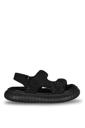 Marco Kids 152-08-26Y846 S-1 Siyah Taşlı Sandalet