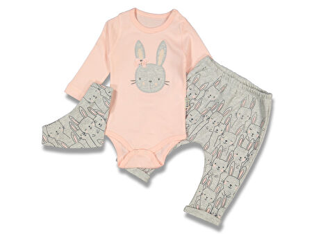 Cute Bunny Fularlı Badili Takım