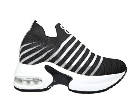 GUJA 21Y300-10 Dolgu Topuk Siyah Kadın Sneakers