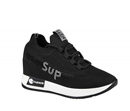 GUJA 22y305 Dolgu Topuk Siyah Kadın Sneakers