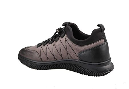 Pierre Cardin 77541 Saf Deri Gri nubuk Erkek Günlük Ayakkabı