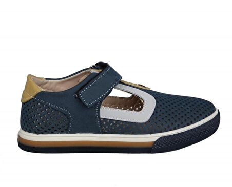 Şirin Bebe 221-71 Lacivert Sarı Çocuk Sandalet