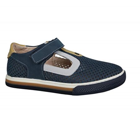 Şirin Bebe 221-71 Lacivert Sarı Çocuk Sandalet