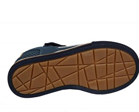 Şirin Bebe 221-71 Lacivert Sarı Çocuk Sandalet