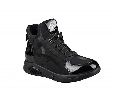 GUJA 22k303-3 Dolgu Topuk Siyah Kadın Sneakers