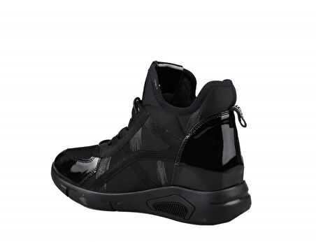 GUJA 22k303-3 Dolgu Topuk Siyah Kadın Sneakers