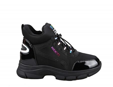 GUJA 22k303 Dolgu Topuk Siyah Kadın Sneakers