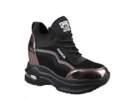 GUJA 22k300-9 Dolgu Topuk Gri Kadın Sneakers