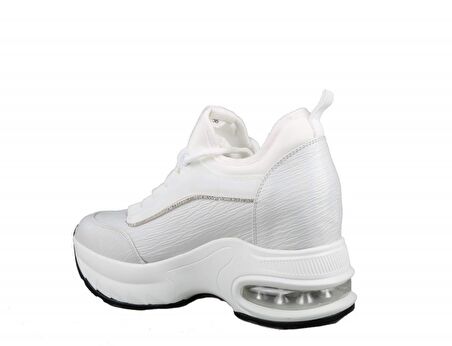 GUJA 22k300-2 Dolgu Topuk Beyaz Kadın Sneakers