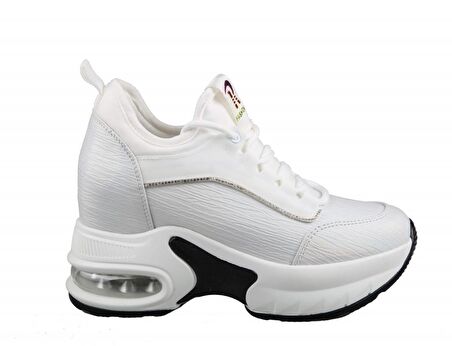 GUJA 22k300-2 Dolgu Topuk Beyaz Kadın Sneakers