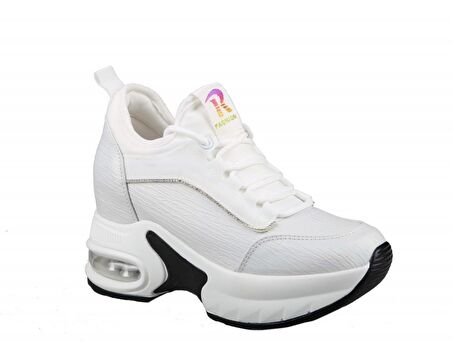 GUJA 22k300-2 Dolgu Topuk Beyaz Kadın Sneakers