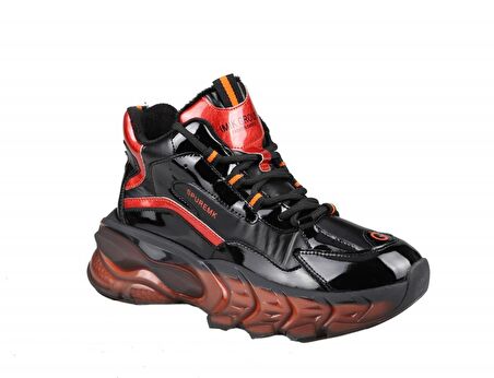 GUJA 22k314-2 Siyah-Turuncu Kadın Sneakers