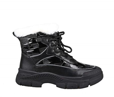 GUJA 22k310-5 Dolgu Topuk Siyah Kadın Sneakers