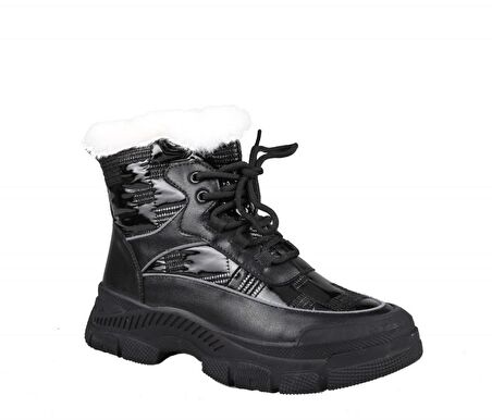 GUJA 22k310-5 Dolgu Topuk Siyah Kadın Sneakers