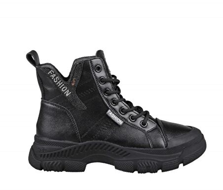 GUJA 22k310-14 Dolgu Topuk Siyah Kadın Bot