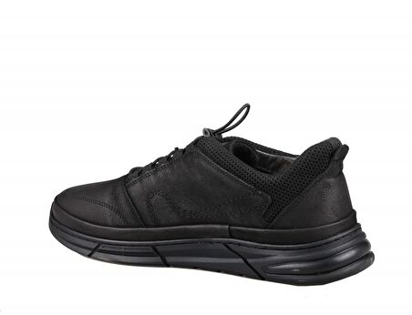 Pierre Cardin 382203 Hakiki Deri Siyah Nubuk Erkek Günlük Ayakkabı