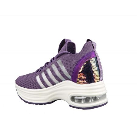GUJA 23Y300 Dolgu Topuk Mor Kadın Sneakers