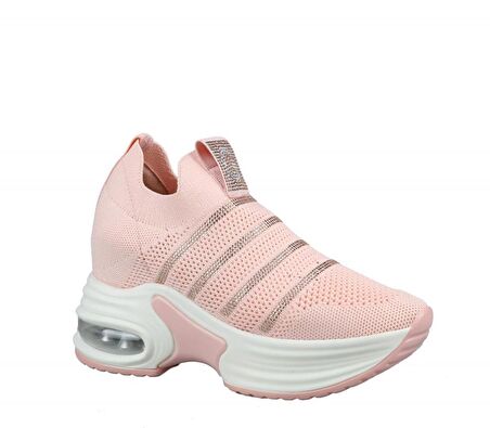 GUJA 23y300-4 Dolgu Topuk Pembe Kadın Sneakers