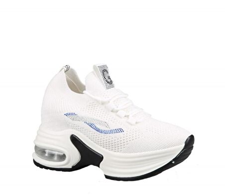 GUJA 23y300-2 Dolgu Topuk Beyaz Kadın Sneakers
