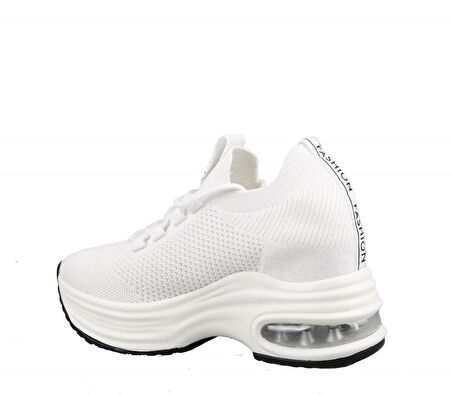 GUJA 23y300-2 Dolgu Topuk Beyaz Kadın Sneakers