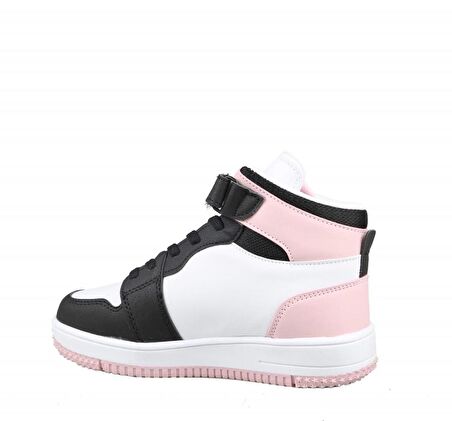 Cool Haykat Boğazlı Siyah Pembe Çocuk Sneakers
