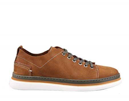 KOMCERO 3y0951 Hakiki Deri Taba Nubuk Erkek Günlük Ayakkabı