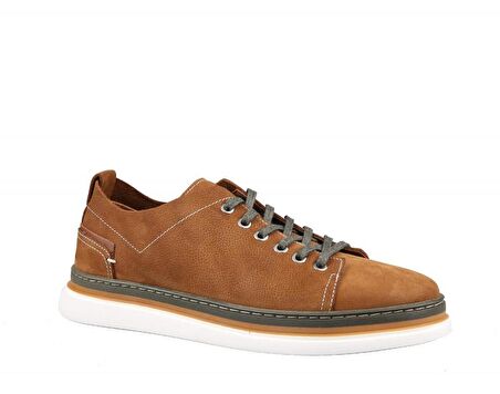 KOMCERO 3y0951 Hakiki Deri Taba Nubuk Erkek Günlük Ayakkabı