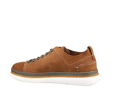 KOMCERO 3y0951 Hakiki Deri Taba Nubuk Erkek Günlük Ayakkabı