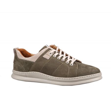 KOMCERO 3y0875 Hakiki Deri Haki Nubuk Erkek Günlük Ayakkabı