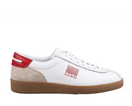 KOMCERO 3y1570 Hakiki Deri Beyaz Erkek Günlük Ayakkabı