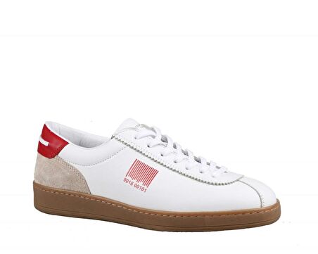 KOMCERO 3y1570 Hakiki Deri Beyaz Erkek Günlük Ayakkabı