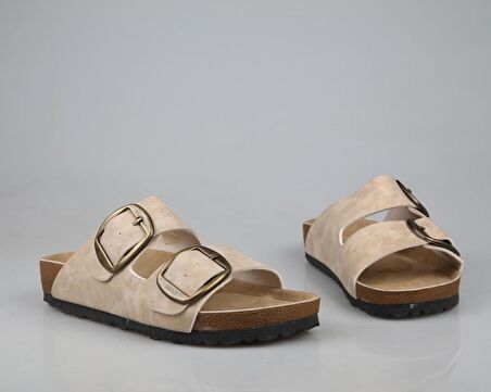 Pierre Cardin Pc-6958 Ortopedik Krem Kadın Terlik