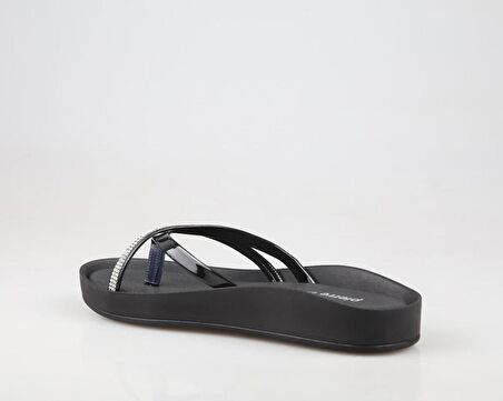 Pierre Cardin Pc-6963 Ortopedik Siyah Rugan Kadın Terlik