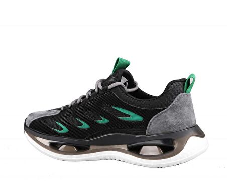 GUJA 23y503-1 Siyah Yeşil Erkek Sneakers