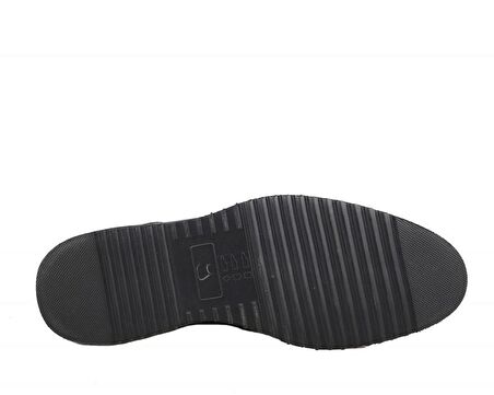 FOSCO 2928 Hakiki Deri Siyah Erkek Günlük Ayakkabı