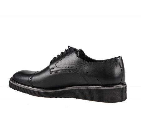 FOSCO 2928 Hakiki Deri Siyah Erkek Günlük Ayakkabı
