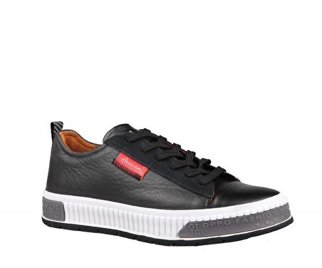 MARCOMEN 15076 Hakiki Deri Siyah Erkek Günlük Ayakkabı