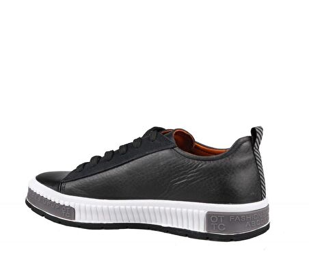 MARCOMEN 15076 Hakiki Deri Siyah Erkek Günlük Ayakkabı