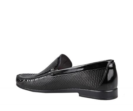 Pierre Cardin 2598 Hakiki Deri Siyah Rugan Erkek Günlük Ayakkabı