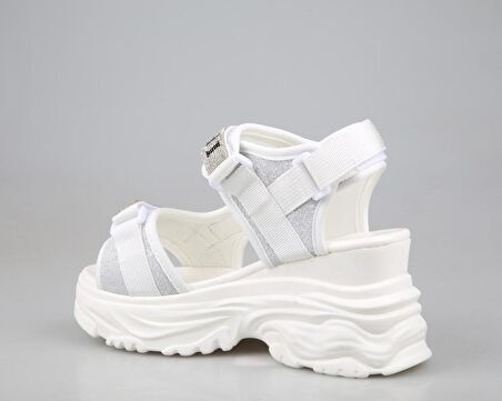 GUJA 24y363-1 Air Dolgu Taban Beyaz Kadın Sandalet