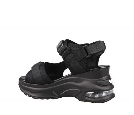 GUJA 23y363-1 Air Dolgu Taban Siyah Kadın Sandalet