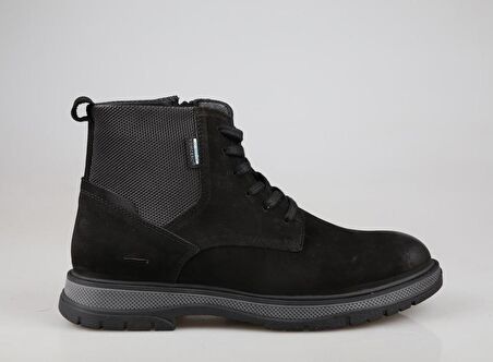 KOMCERO 3k0658 Hakiki Deri Siyah Nubuk Erkek Bot