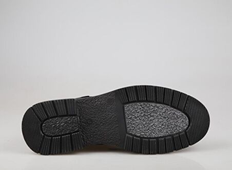 KOMCERO 3k0658 Hakiki Deri Siyah Nubuk Erkek Bot