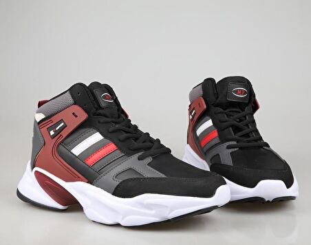 MP 232-1014 Basket Ayakkabısı Siyah-Kırmızı Erkek Sneakers