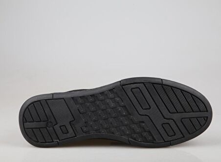 KOMCERO 3k9427 Hakiki Deri Siyah Nubuk Erkek Günlük Ayakkabı