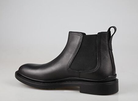 KOMCERO 3k2572 Hakiki Deri Siyah Erkek Bot