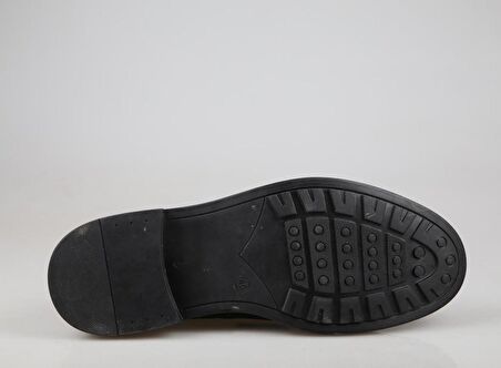 KOMCERO 3k2572 Hakiki Deri Siyah Erkek Bot