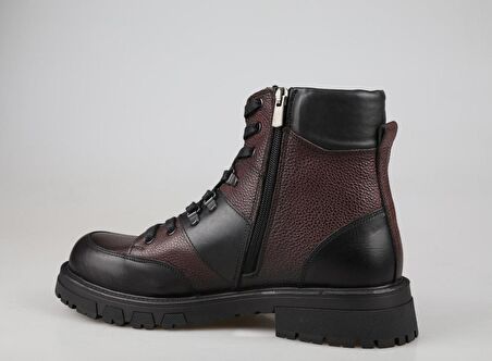 KOMCERO 3k1285 Hakiki Deri Kahve Erkek Bot