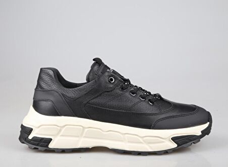 MARCOMEN 18351 Hakiki Deri Siyah Erkek Günlük Ayakkabı