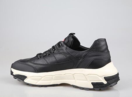 MARCOMEN 18351 Hakiki Deri Siyah Erkek Günlük Ayakkabı